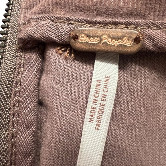 Free People Women’s Back Zip Corduroy Mini Skirt - Size 2 - Picture 7 of 10